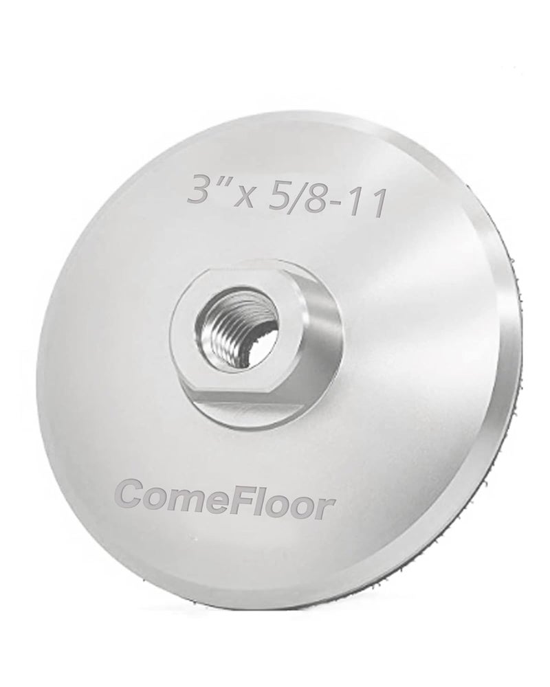 ComeFloor Aluminum Backer Pad 3 Inch Hook and Loop Backing Pad with 5/8”-11 Thread (3“) - Image 1
